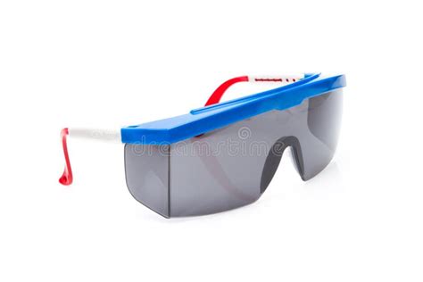 Safety Glasses On White Stock Image Image Of Still Goggles 3562235