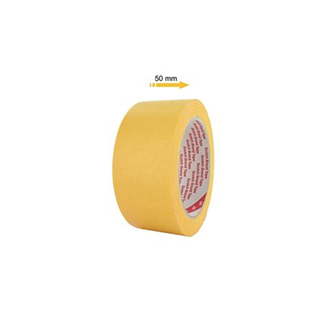 3m Yellow Masking Paper Tape 50mmx50m
