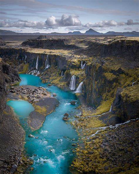 The Majestic Sigöldugljúfur Canyon In The Icelandic Highlands