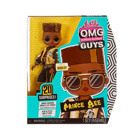 lol surprise omg guys fashion doll prince bee with 20 surprises l o l surprise official store