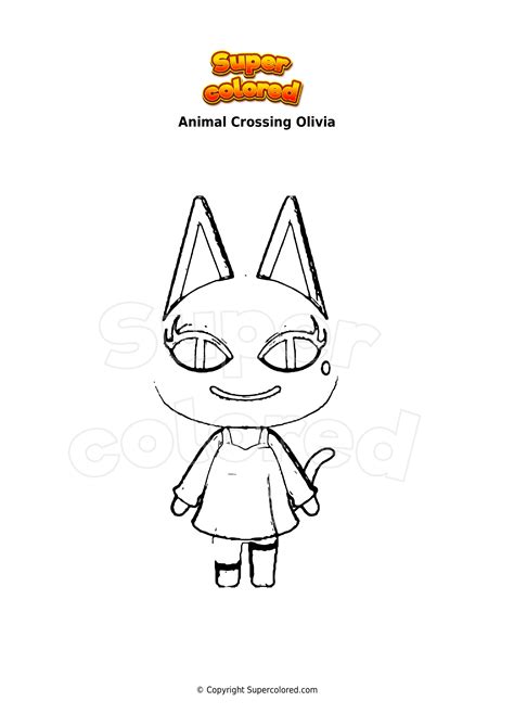 Dibujo Para Colorear Animal Crossing Olivia