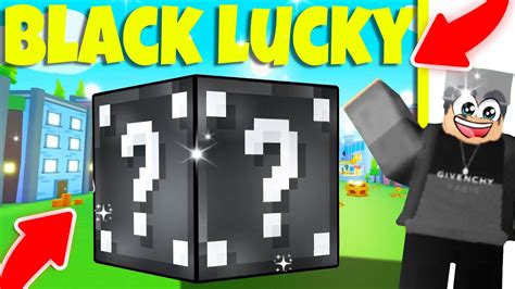 Breaking The Huge Black Lucky Block Pet Simulator X Youtube