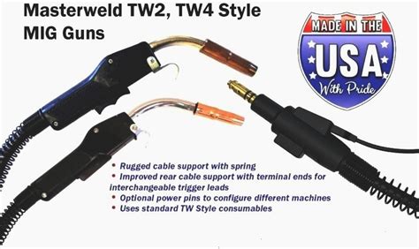 Tweco 2 Style Mig Gun 215 3035 1020 1113 Masterweld 250 15