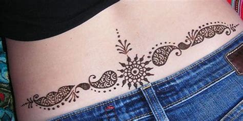 Henna Mehndi Tattoo Designs Idea For Lower Back Tattoos Art Ideas