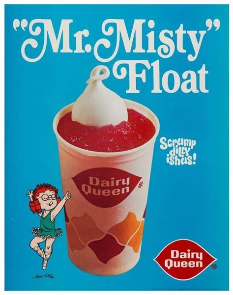 Dairy Queen Mr Misty Float 1972 Dairy Queen Queen Dairy