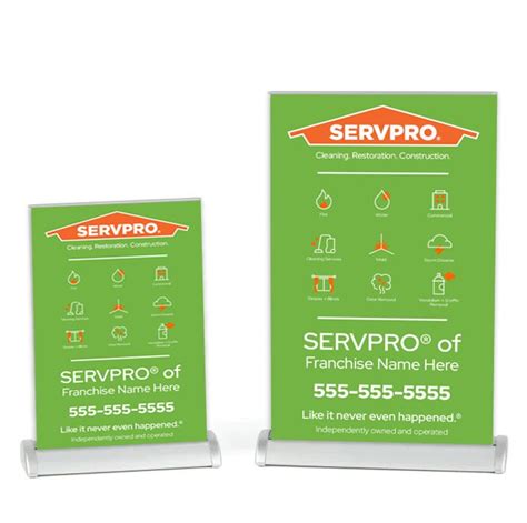 Servpro Tabletop Retractable Banners