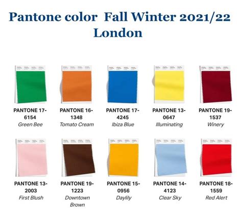 Pantone Trends Pantone Fall Pantone Color Fall Fashion Colors