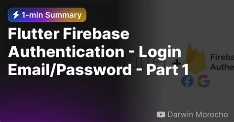 Email Password Authentication In Flutter Using Firebase Flutter Hot