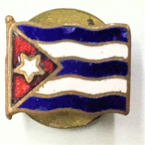 Vintage Cuba Pins Botones Patchs Flag Cuban Flag Lapel Pin
