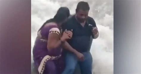 Tragic Drowning Incident Video Of Woman Being Swept Away In Mumbai S