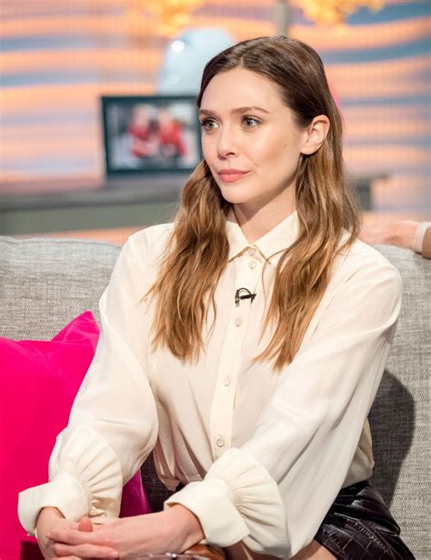 Six years after her birth, her parents divorced. ELIZABETH OLSEN at Lorraine Show in London 04/11/2018 - HawtCelebs