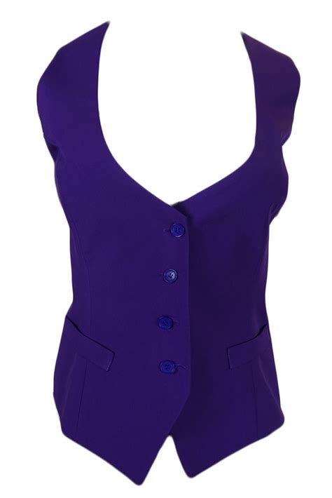 Stylish Fitted Ladies Waistcoat V Neck And Button Down Matching