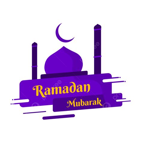 Ramadan Mubarak Png Transparent Beautiful Purple Ramadan Mubarak