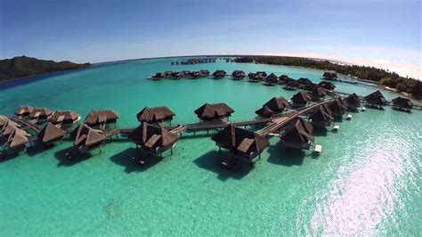 Aerial Video Of Bora Bora At The Intercontinental Thalasso Resort And Spa