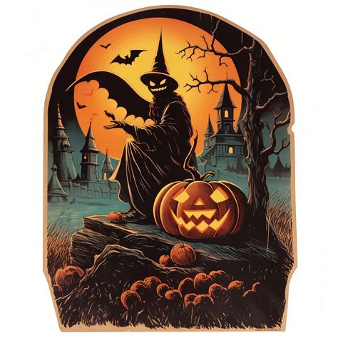 Spooky Vintage Halloween Art Free Stock Photo Public Domain Pictures