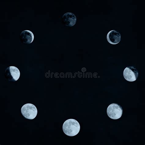 Collage Moon Phases Stock Illustrations 222 Collage Moon Phases Stock