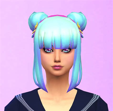 Yandere Simulator To The Sims 4 Daoko Hair Love 4 Cc Finds