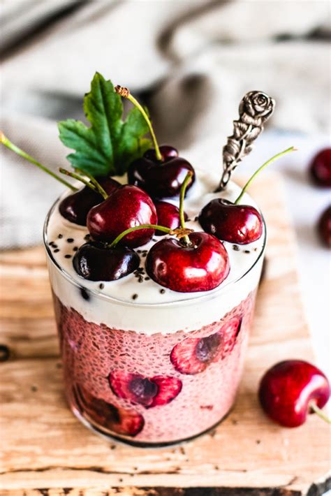 Cherry Chia Pudding Vegan And Gluten Free The Delicious Plate