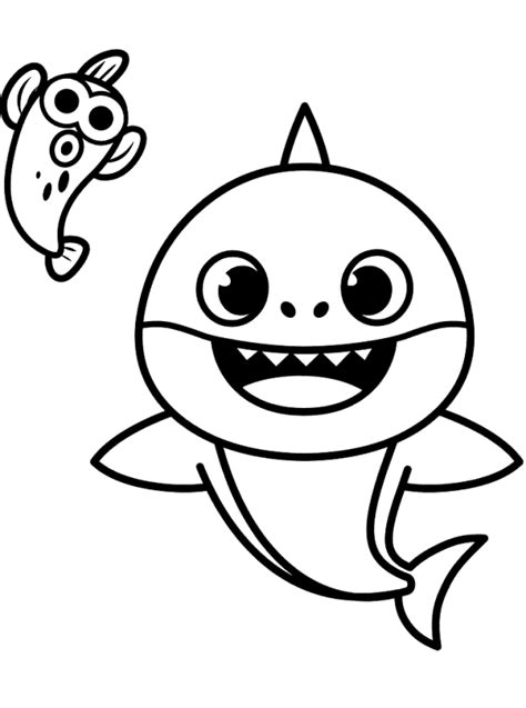 Signup to get the inside scoop from our monthly newsletters. Kids-n-fun.com | Coloring page Baby Shark baby shark