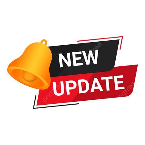 New Update Label Vector Illustration New Updates Notifications Label