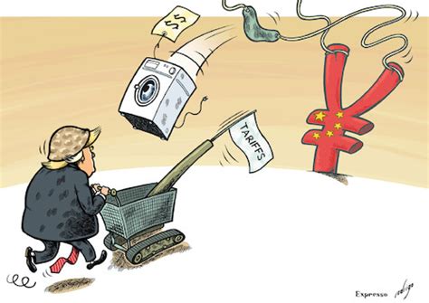 Trade War On China By Rodrigo Politics Cartoon Toonpool