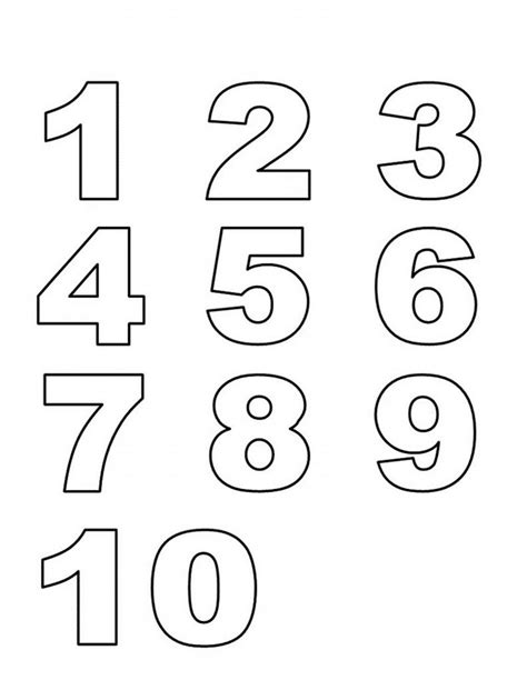 numbers 1 10 preschool printables numbers preschool