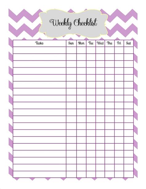 7 Best Images Of Blank Printable Checklists Free Printable Blank