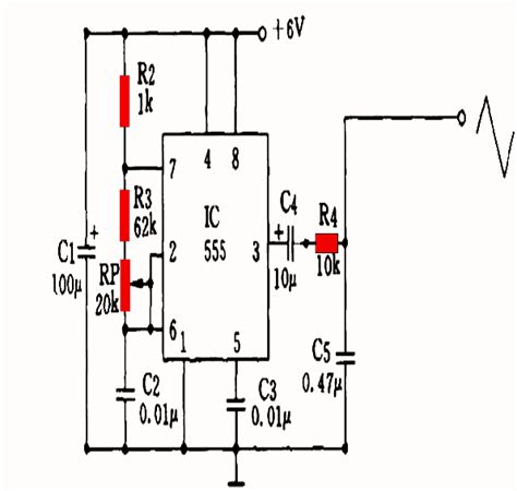 555 Sine Wave Generator Schematic Circuit Diagram