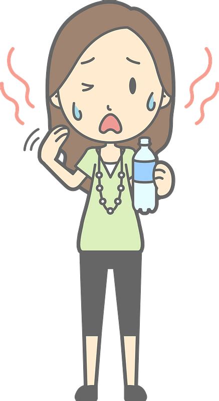 Jenny Woman Is Hot And Sweaty Clipart Free Download Transparent Png