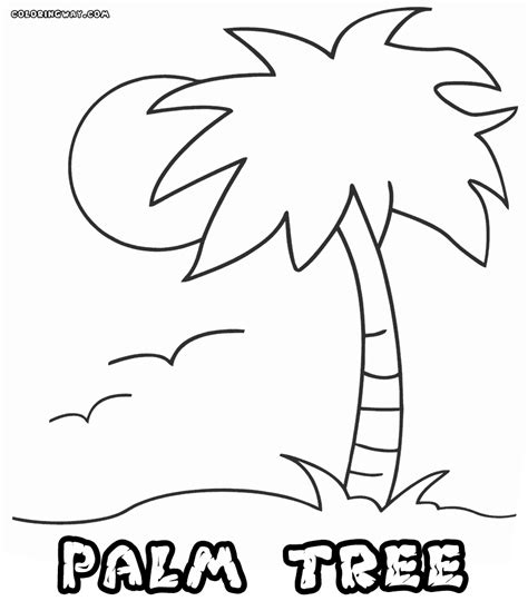 Date palm tree coloring page. Palm Tree Coloring Pages To Print - Coloring Home