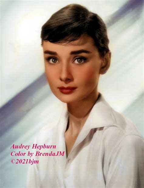 Audrey Hepburn Color By Brendajm ©2021bjm In 2021 Audrey Hepburn