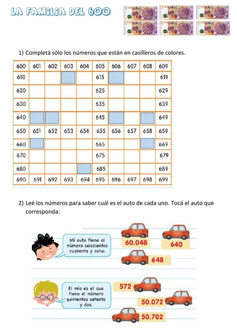 Numeración Ficha Interactiva Y Descargable Puedes Hacer Los Eje