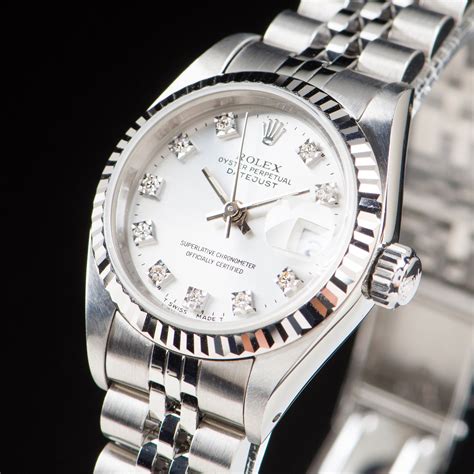 Discover the range on rolex.com. Rolex Oyster Perpetual Datejust Diamonds ref. 69174 - 26mm ...