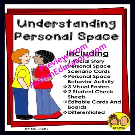 Personal Space Behaviors Differentiated For K 5th Grade Or Ability School Psychology