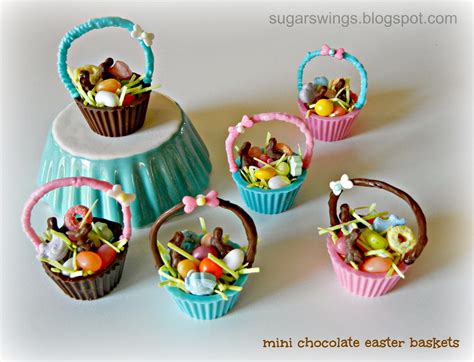 Sugar Swings Serve Some Mini Chocolate All Edible Easter Baskets