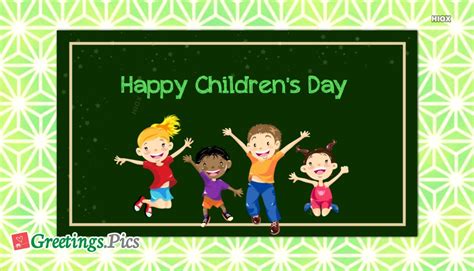 It 's international children's day) is celebrated annually on june 1. Childrens Day 2020 Greetings