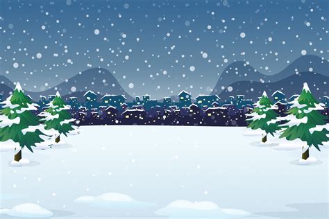 A Winter Night Background 413320 Vector Art At Vecteezy