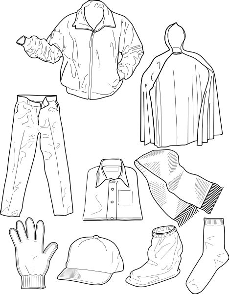 Brown and white clothes hanging on rack, clothing clothes hanger dress clothespin coat & hat racks, clothes transparent background png clipart. Clothing Outline Socks Pants Jackets clip art (108672 ...