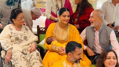 Sonam Kapoor Anil Kapoor Share Another Pic Of Son Vayu On A Special Day Bollywood Hindustan
