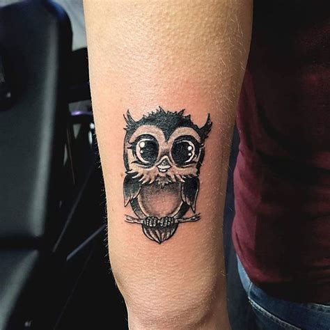 Cute Owl Tattoo