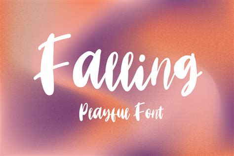 Falling Font By Pustudio · Creative Fabrica