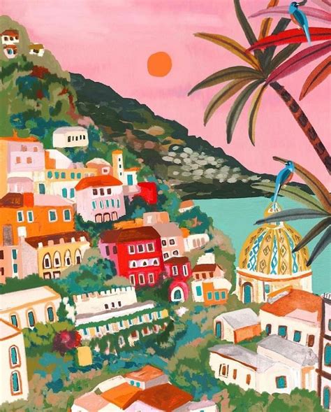 12 Delightfully Colorful Travel Illustrations