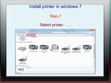 How To Install Printer In Windows 7 Install Printer In Windows 7