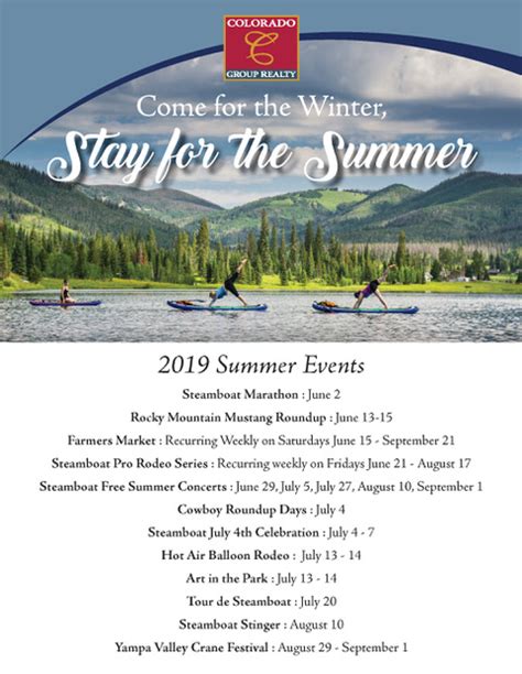 Steamboat Springs Summer Events About Steamboat