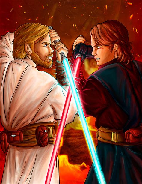 Star Wars 3 Revenge Of The Sith Anakin Vs Obi Wan By Jpsotoxxiv On