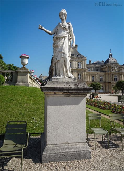 Minerva The Goddess Of Wisdom Statue In Luxembourg Gardens Page