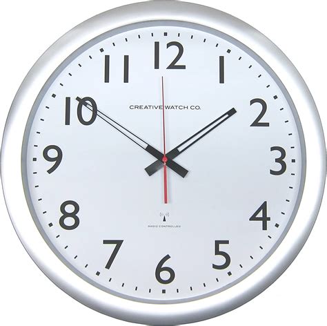 Radio Controlled Office Large Wall Clock 36046 Creative Watch Amazon