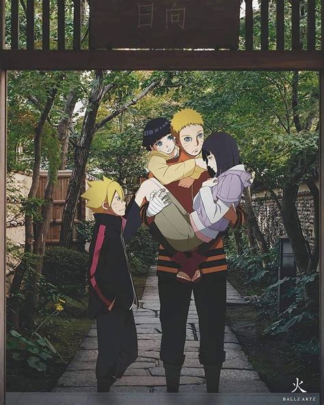 Familia Naruto Anime Boruto Himawari Hinata Hokage Ninja