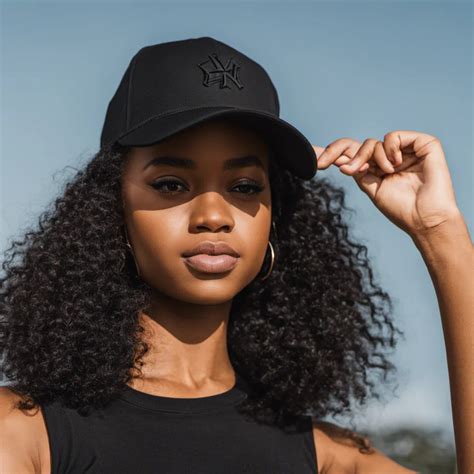 black girl wearing a plain black ai image generator