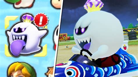 Play As King Boo From Luigis Mansion 3 In Mario Kart 8 Deluxe Youtube